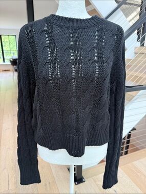 Sablyn Tristan Crewneck Cable Pullover